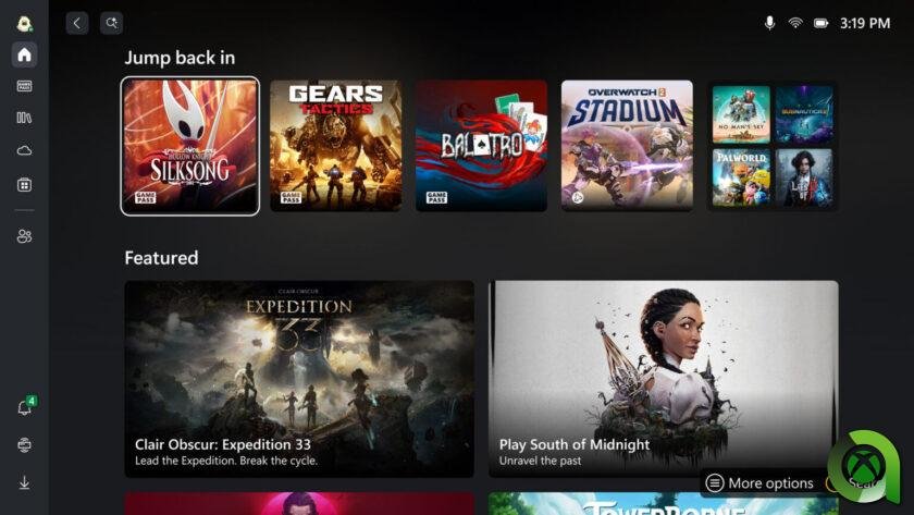 Xbox Experience for Hanheld disponible en ROG Xbox Ally