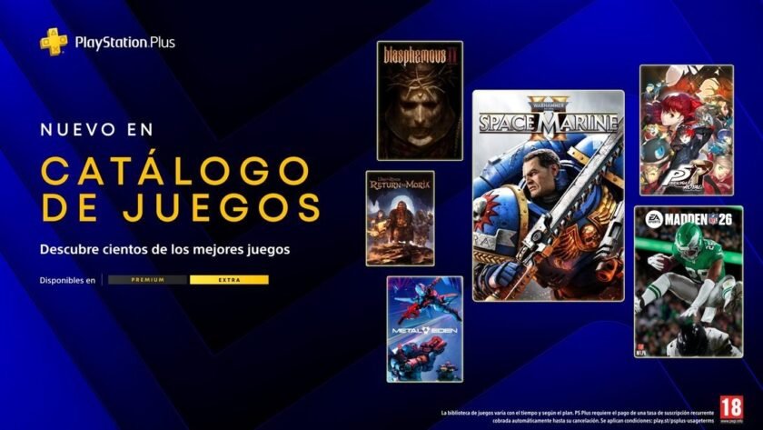 PlayStation Plus Extra marzo 2026